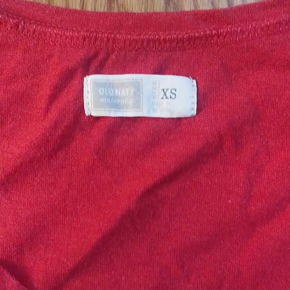 OLD NAVY LOT OF 2 MATERNITY TOPS T-SHIRTS LAYERING PRENGANCY SZ XS - Picture 6 of 6
